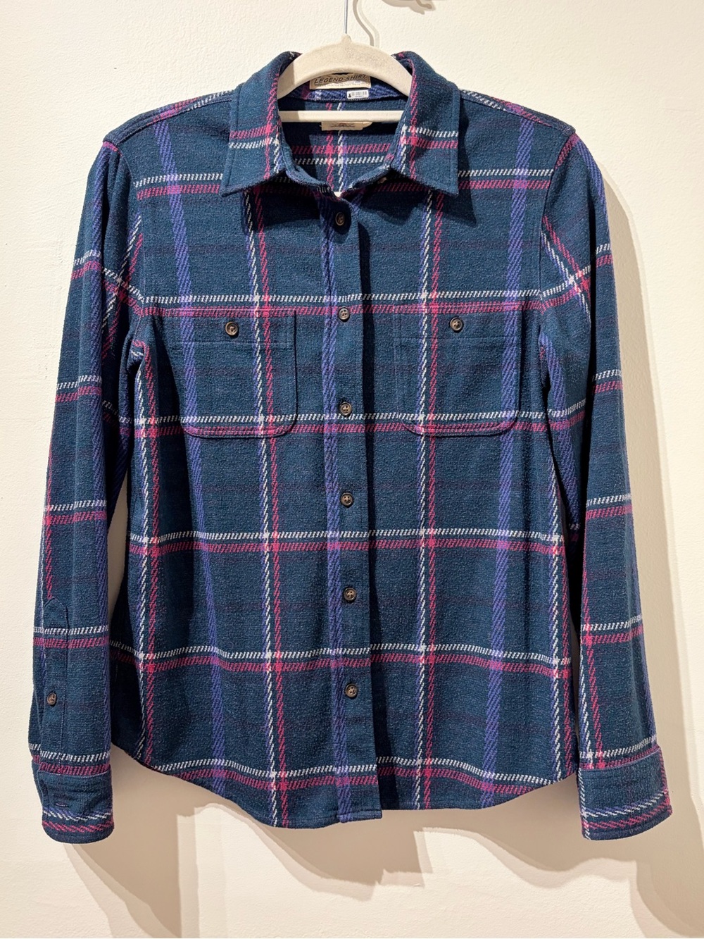 Faherty Legend™ Sweater Shirt Northern Lights Plaid Flannel Size Small - Picture 2 of 6